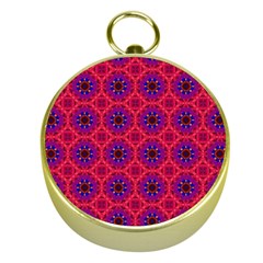 Retro Abstract Boho Unique Gold Compasses