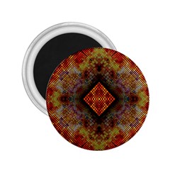 Autumn Kaleidoscope Art Pattern 2.25  Magnets