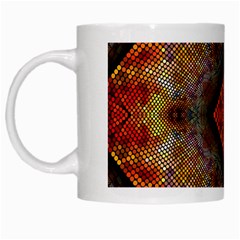 Autumn Kaleidoscope Art Pattern White Mugs