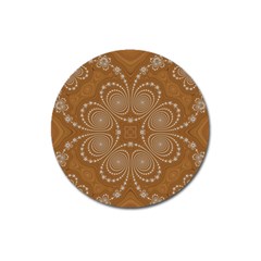 Fractal Pattern Decoration Abstract Magnet 3  (round) by Simbadda