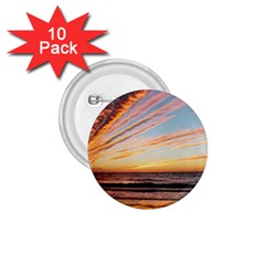 Sunset Beach Ocean Scenic 1 75  Buttons (10 Pack) by Simbadda