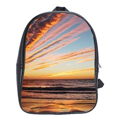 Sunset Beach Ocean Scenic School Bag (xl) by Simbadda