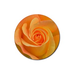 Flower Plant Rose Nature Garden Rubber Round Coaster (4 Pack)  by Celenk