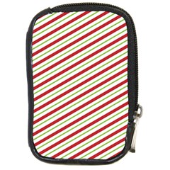 Stripes Striped Design Pattern Compact Camera Leather Case by Celenk