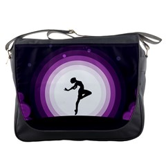 Woman Moon Fantasy Composing Night Messenger Bag by Celenk