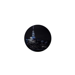 New York Skyline New York City 1  Mini Buttons by Celenk