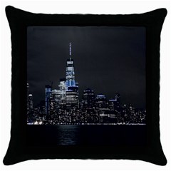 New York Skyline New York City Throw Pillow Case (black) by Celenk