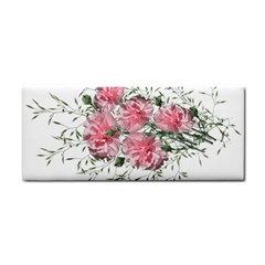 Carnations Flowers Nature Garden Hand Towel by Celenk