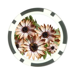 Sun Daisies Leaves Flowers Poker Chip Card Guard (10 Pack) by Celenk