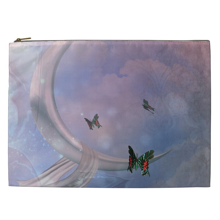 The Wonderful Moon With Butterflies Cosmetic Bag (XXL)