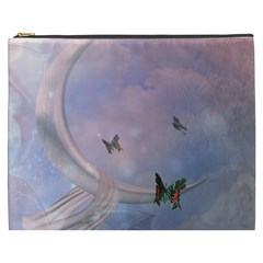 The Wonderful Moon With Butterflies Cosmetic Bag (xxxl) by FantasyWorld7