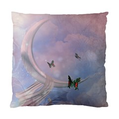 The Wonderful Moon With Butterflies Standard Cushion Case (one Side) by FantasyWorld7