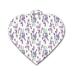 Flower Pattern Pattern Design Dog Tag Heart (two Sides) by Celenk