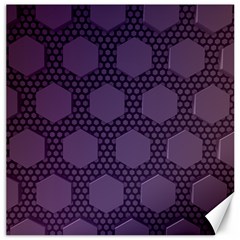 Hexagon Grid Geometric Hexagonal Canvas 12  X 12  by Celenk