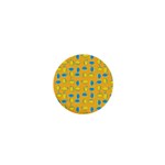 Lemons Ongoing Pattern Texture 1  Mini Buttons Front