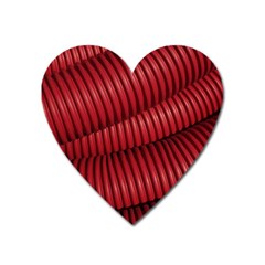 Tube Plastic Red Rip Heart Magnet by Celenk