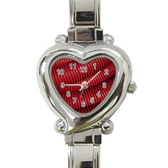 Tube Plastic Red Rip Heart Italian Charm Watch by Celenk