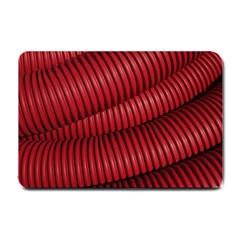 Tube Plastic Red Rip Small Doormat  by Celenk