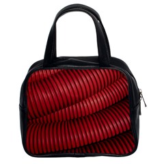 Tube Plastic Red Rip Classic Handbag (two Sides) by Celenk