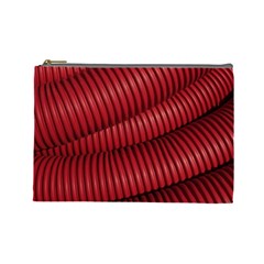 Tube Plastic Red Rip Cosmetic Bag (large) by Celenk