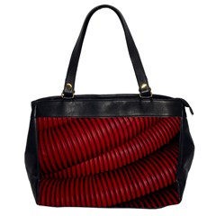 Tube Plastic Red Rip Oversize Office Handbag by Celenk