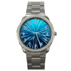 Background Structure Lines Sport Metal Watch by Celenk