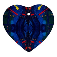 Kaleidoscope Art Pattern Ornament Ornament (heart)