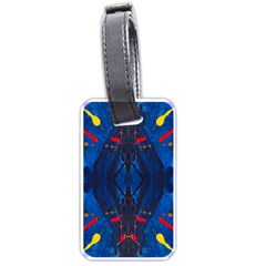 Kaleidoscope Art Pattern Ornament Luggage Tags (one Side)  by Celenk