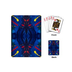 Kaleidoscope Art Pattern Ornament Playing Cards (mini) by Celenk