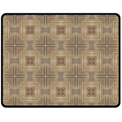 Abstract Wood Design Floor Texture Fleece Blanket (medium)  by Celenk