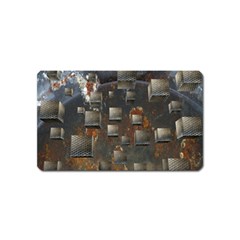 Background Metal Pattern Texture Magnet (name Card) by Celenk