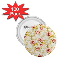 Background Pattern Flower Spring 1.75  Buttons (100 pack) 