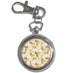 Background Pattern Flower Spring Key Chain Watches