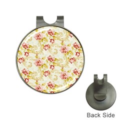 Background Pattern Flower Spring Hat Clips with Golf Markers