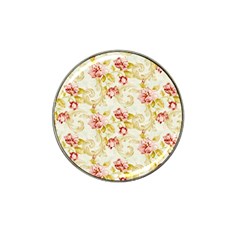 Background Pattern Flower Spring Hat Clip Ball Marker (4 pack)