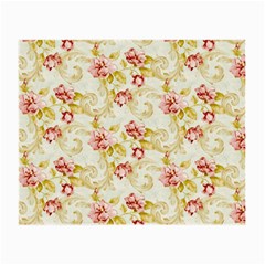 Background Pattern Flower Spring Small Glasses Cloth (2-side) by Celenk