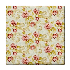 Background Pattern Flower Spring Face Towel