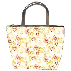 Background Pattern Flower Spring Bucket Bag by Celenk