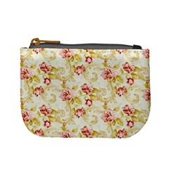 Background Pattern Flower Spring Mini Coin Purse