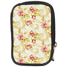 Background Pattern Flower Spring Compact Camera Leather Case