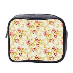 Background Pattern Flower Spring Mini Toiletries Bag (Two Sides)