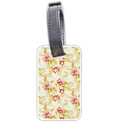 Background Pattern Flower Spring Luggage Tags (One Side) 