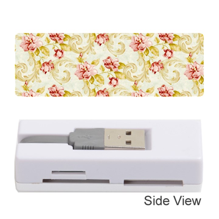 Background Pattern Flower Spring Memory Card Reader (Stick)