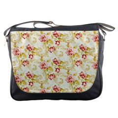 Background Pattern Flower Spring Messenger Bag