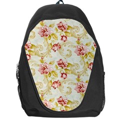 Background Pattern Flower Spring Backpack Bag
