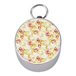 Background Pattern Flower Spring Mini Silver Compasses Front
