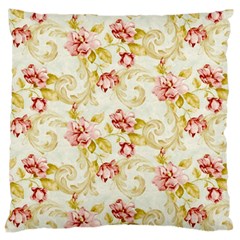 Background Pattern Flower Spring Large Flano Cushion Case (One Side)