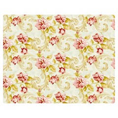 Background Pattern Flower Spring Double Sided Flano Blanket (Medium) 