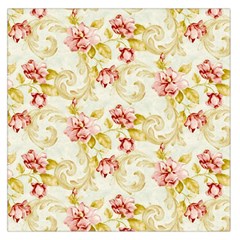 Background Pattern Flower Spring Large Satin Scarf (Square)