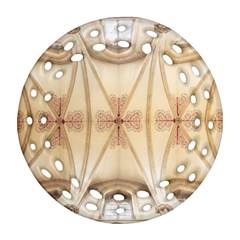 Wells Cathedral Wells Cathedral Round Filigree Ornament (two Sides) by Celenk